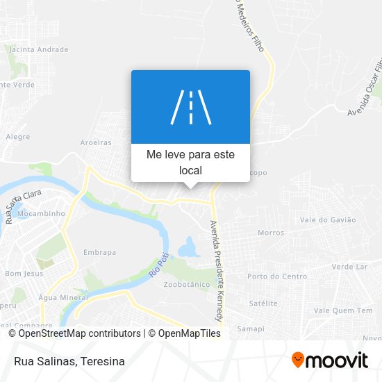 Rua Salinas mapa