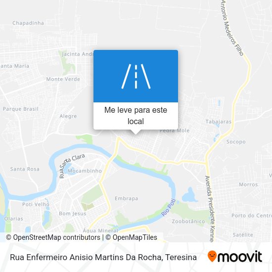 Rua Enfermeiro Anisio Martins Da Rocha mapa