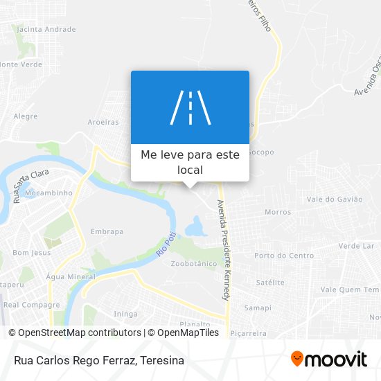 Rua Carlos Rego Ferraz mapa