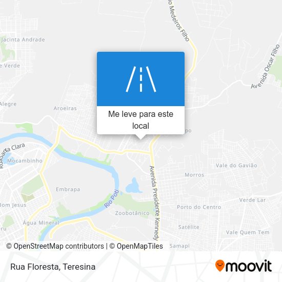 Rua Floresta mapa