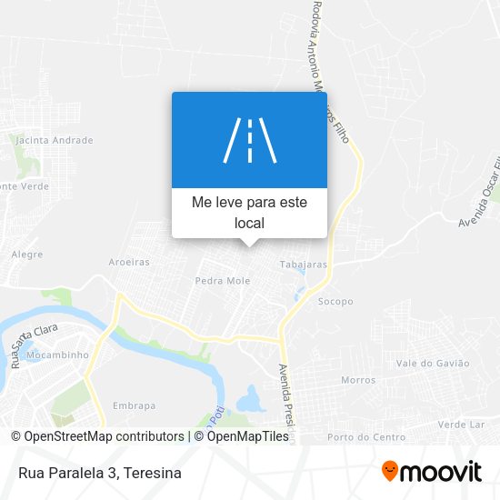 Rua Paralela 3 mapa