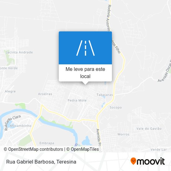 Rua Gabriel Barbosa mapa