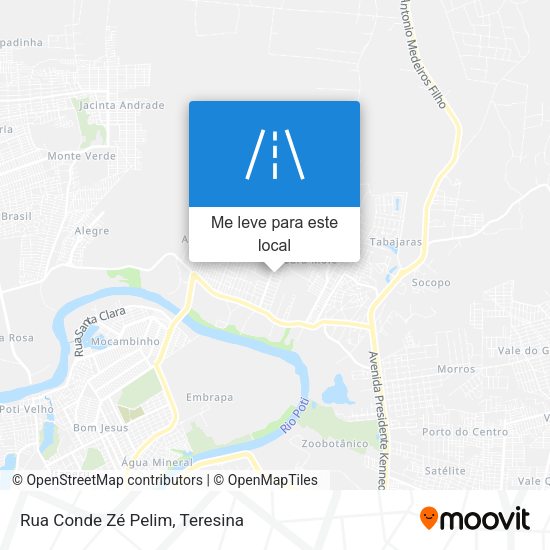 Rua Conde Zé Pelim mapa