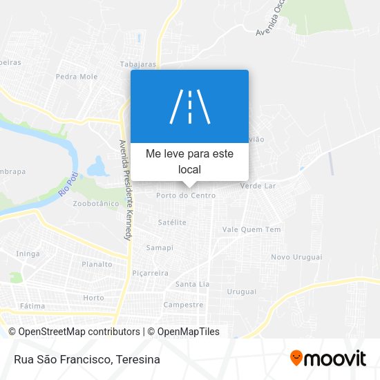 Rua São Francisco mapa