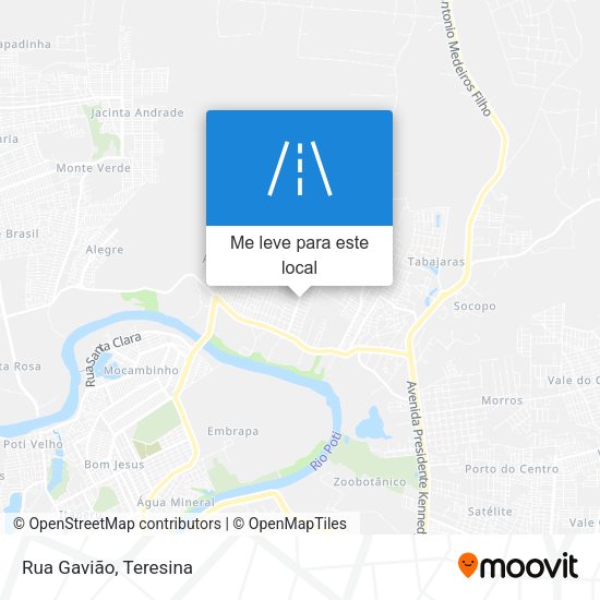Rua Gavião mapa