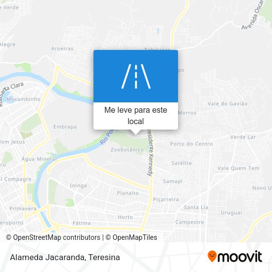 Alameda Jacaranda mapa