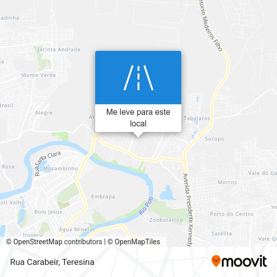 Rua Carabeir mapa