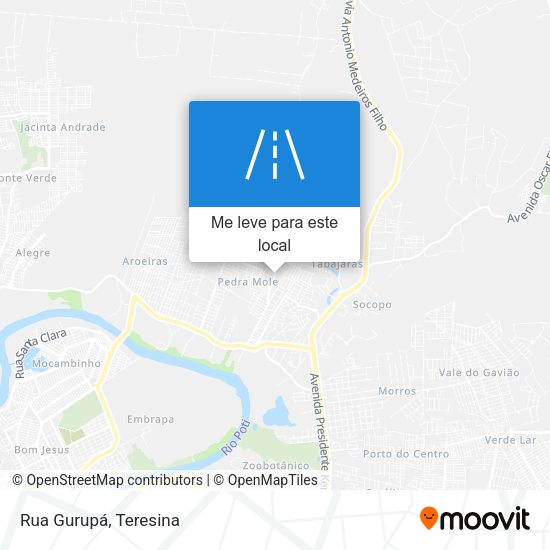 Rua Gurupá mapa