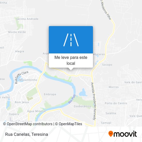 Rua Canelas mapa