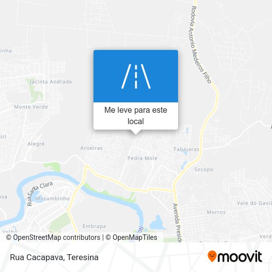 Rua Cacapava mapa