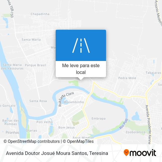 Avenida Doutor Josué Moura Santos mapa