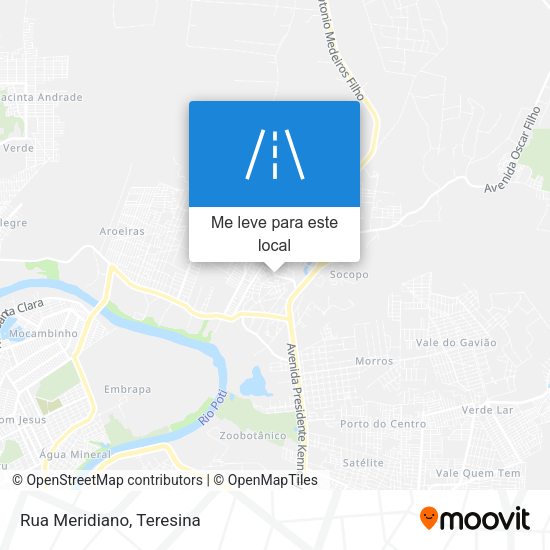 Rua Meridiano mapa