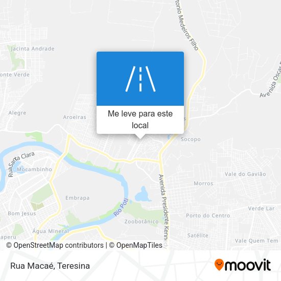 Rua Macaé mapa