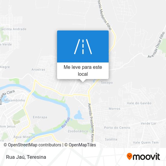 Rua Jaú mapa