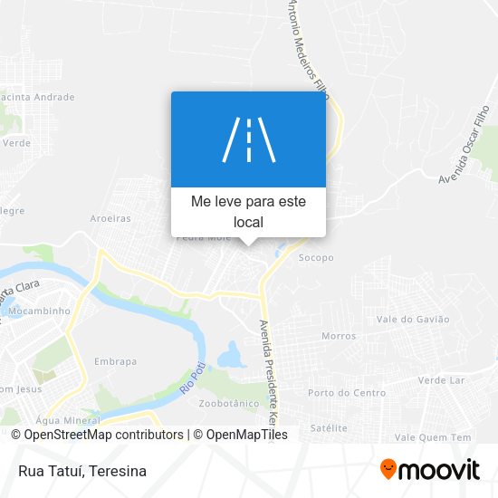 Rua Tatuí mapa