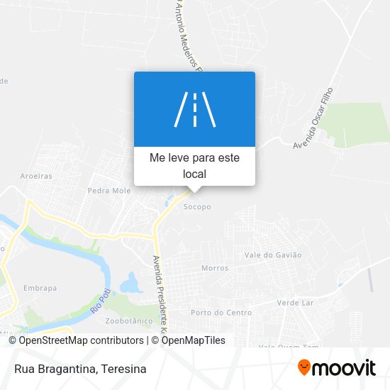 Rua Bragantina mapa