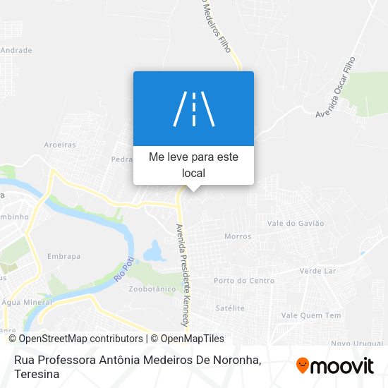Rua Professora Antônia Medeiros De Noronha mapa