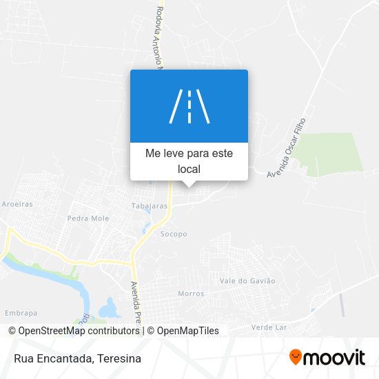 Rua Encantada mapa