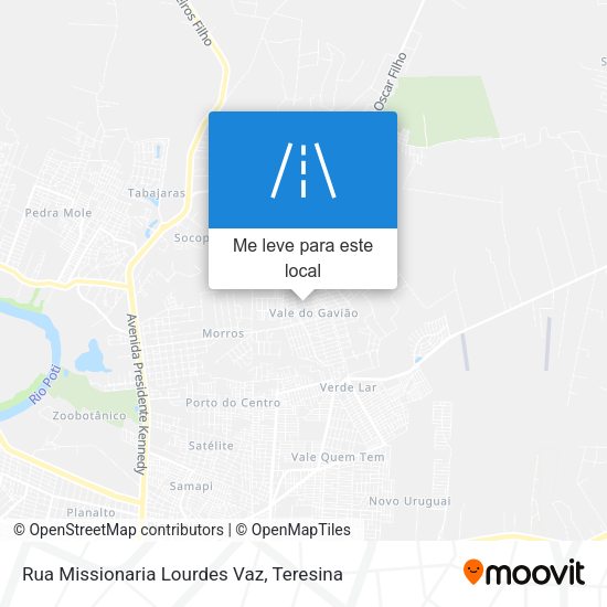 Rua Missionaria Lourdes Vaz mapa