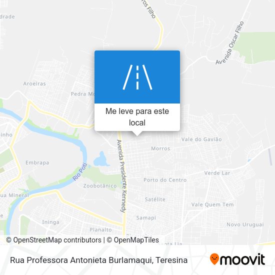 Rua Professora Antonieta Burlamaqui mapa