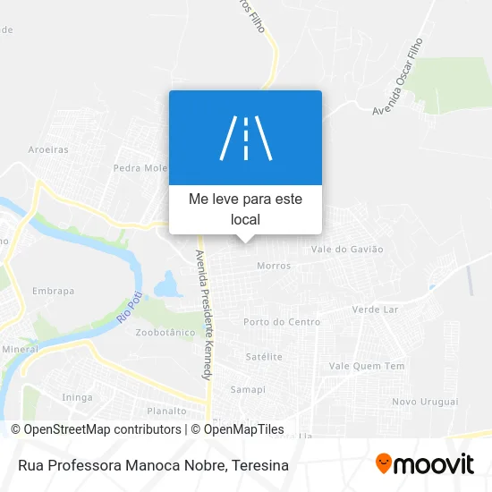 Rua Professora Manoca Nobre mapa