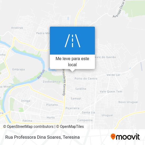 Rua Professora Dina Soares mapa