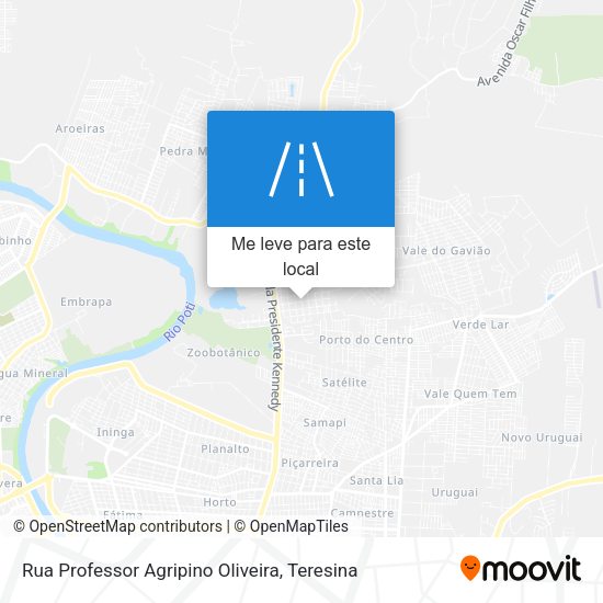 Rua Professor Agripino Oliveira mapa