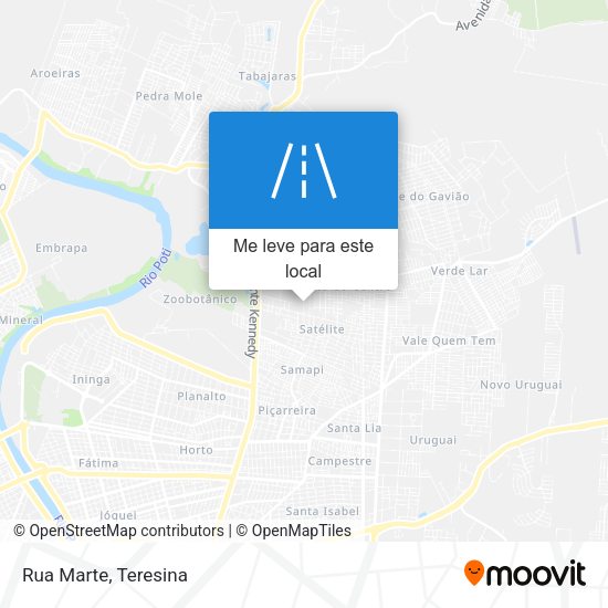 Rua Marte mapa