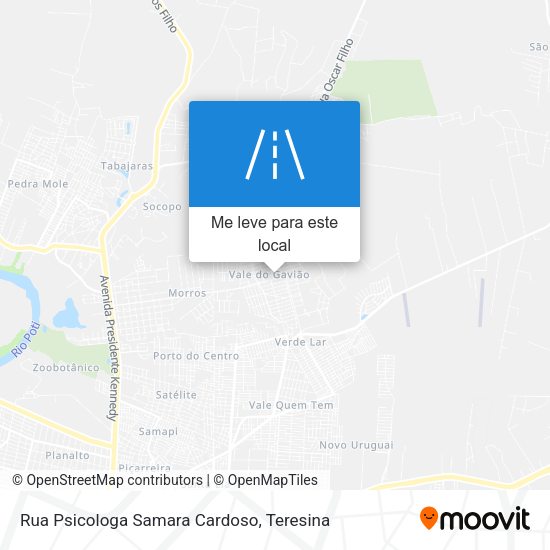 Rua Psicologa Samara Cardoso mapa