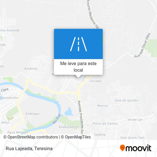 Rua Lajeada mapa
