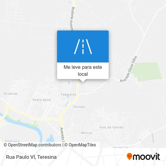 Rua Paulo VI mapa