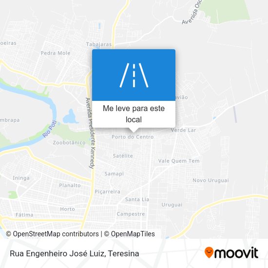 Rua Engenheiro José Luiz mapa