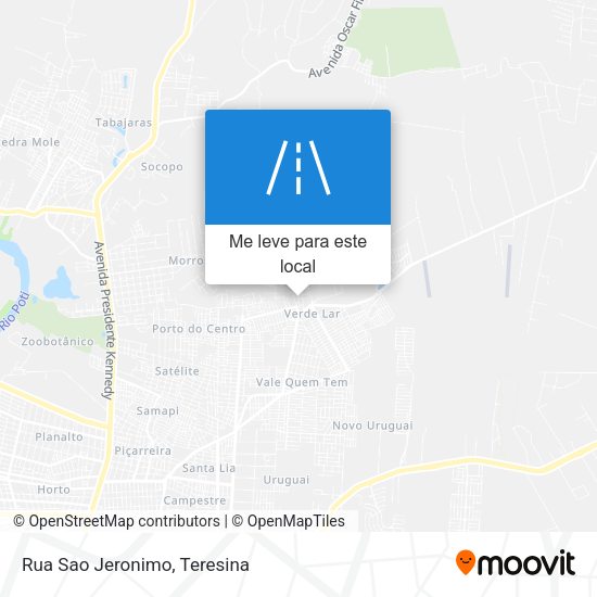 Rua Sao Jeronimo mapa