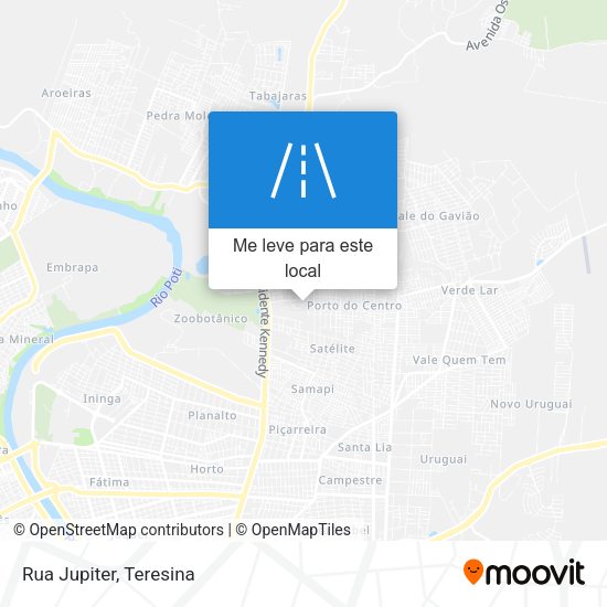 Rua Jupiter mapa