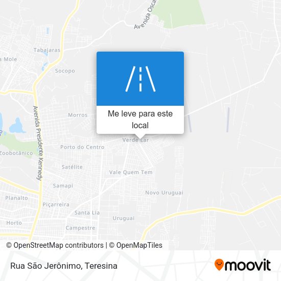 Rua São Jerônimo mapa