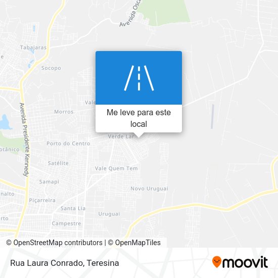 Rua Laura Conrado mapa