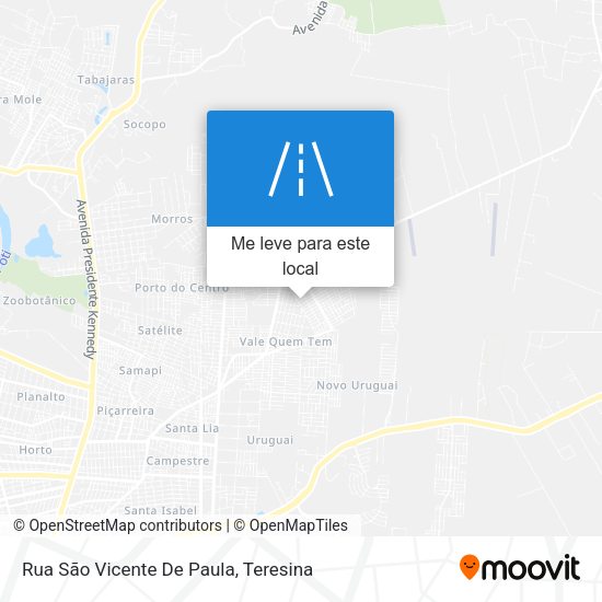 Rua São Vicente De Paula mapa