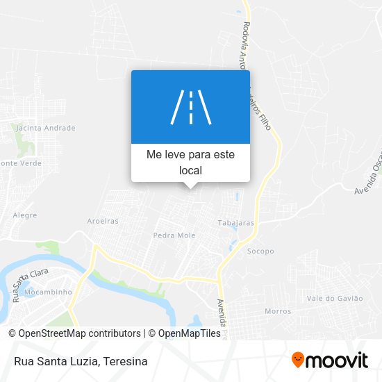 Rua Santa Luzia mapa