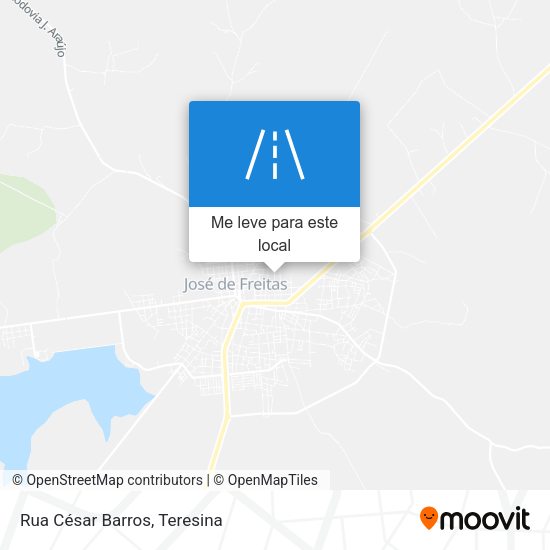 Rua César Barros mapa
