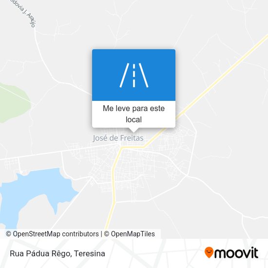 Rua Pádua Rêgo mapa