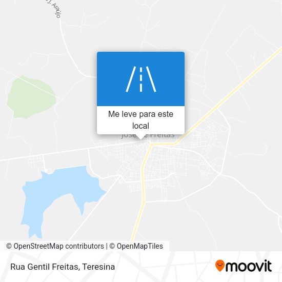 Rua Gentil Freitas mapa