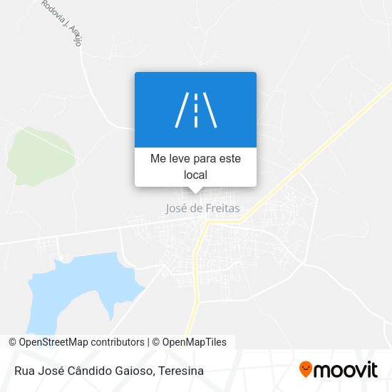 Rua José Cândido Gaioso mapa