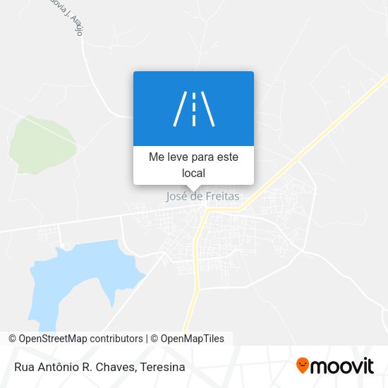 Rua Antônio R. Chaves mapa