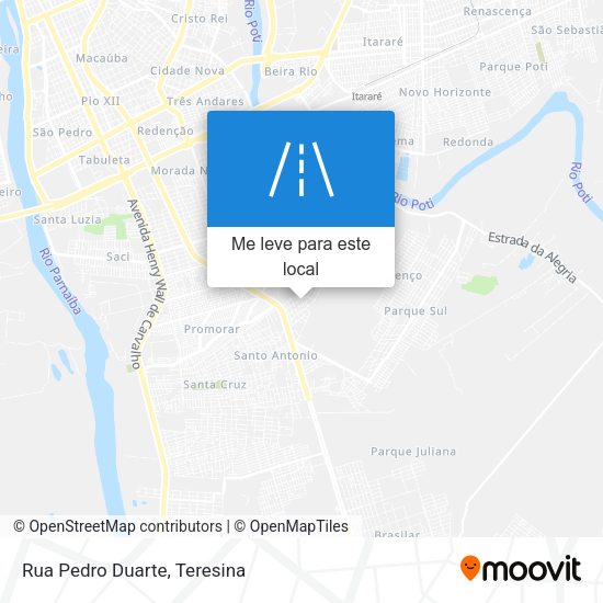 Rua Pedro Duarte mapa
