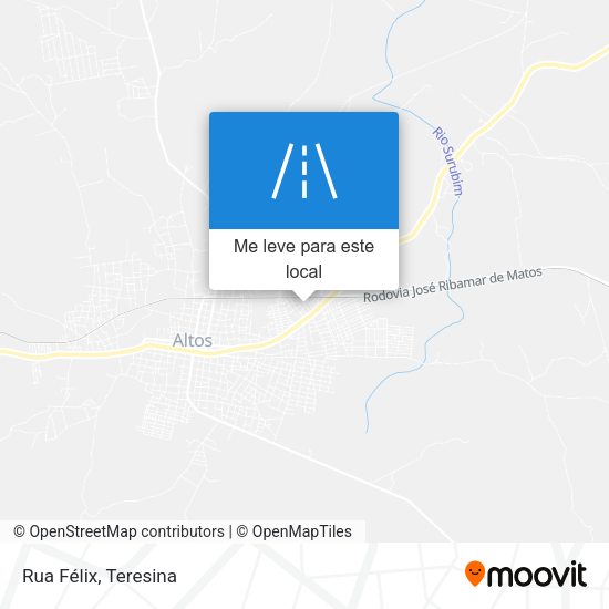 Rua Félix mapa