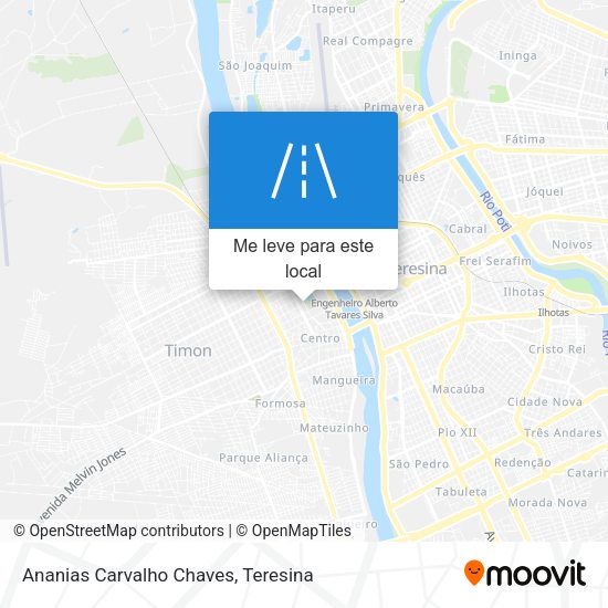 Ananias Carvalho Chaves mapa