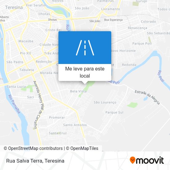 Rua Salva Terra mapa