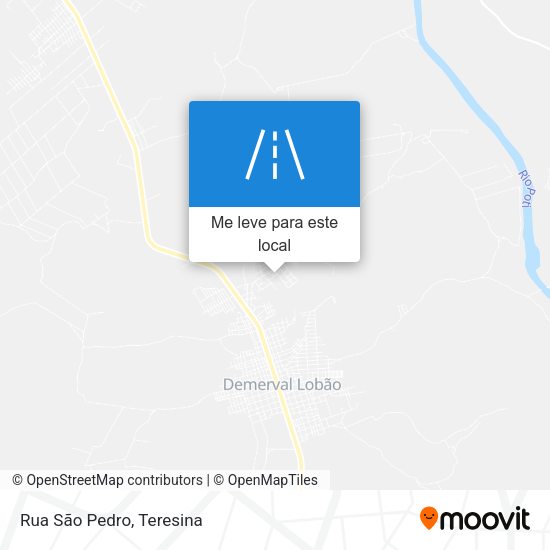 Rua São Pedro mapa