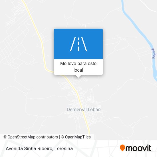 Avenida Sinhá Ribeiro mapa