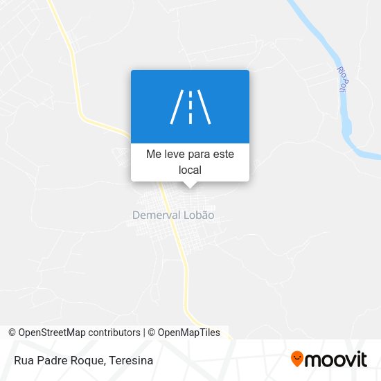 Rua Padre Roque mapa